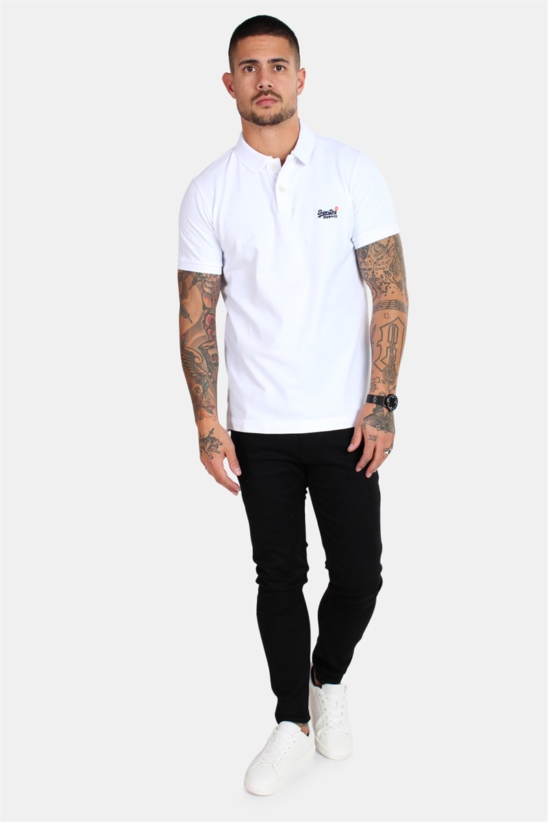 Optic S/S White Polo Superdry Classic Pique