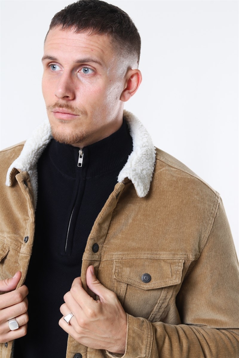 Jack and jones alvin sherpa corduroy jacket sales