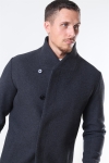 Jack & Jones Collum Wool Coat Dark Grey