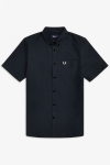 Fred Perry S/S OXFORD SHIRT 608 Navy