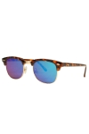 Fashion Clubmaster 1450 Sunglassesr Brun Havana/Guld med Revo
