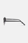 Fashion Rund Solbrille Blank Black/Gun