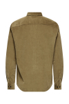 ONLY & SONS Michael Regular Fit Stretch Cord Shirt LS Otter