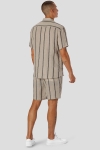 Clean Cut Copenhagen Ed Striped Linen Shorts Sand