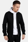 Clean Cut Pocket Jersey Jacket Black