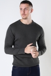 Kronstadt Jacksen rib crew knit Army