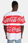 Mister Tee Merchcode Coca Cola Stripe Oversized T-shirt White