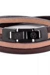 Lucleon Leren armband Brun/Beige