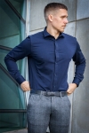 Clean Cut Copenhagen Clean Formal Stretch Shirt LS Navy