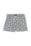 Clean Cut Copenhagen Swim Shorts Khaki/Navy Leaf