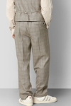 Clean Cut Copenhagen Barcelona XO Storm Linen Pants Brown Check