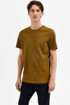 Selected SLHNORMAN MINI STRIPE SS TEE W NOOS Chai Tea Black