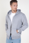 Jack & Jones Soft Sweatshirts Zip Hood Light Grey Melange