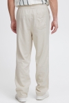 Allan Elasticated Linen Trousers Oatmeal