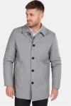 Clean Cut Halmstad Uld Frakke Light Grey Mel