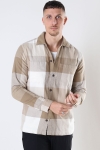 Jack & Jones Pete Gingham Overshirt White Pepper