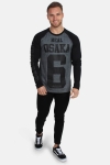 Superdry Real Osaka 6 L/S Raglan T-shirt Black