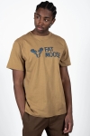 Fat Moose FM Logo Organic Tee Dark Khaki
