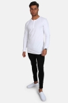 Basic Brand Placket LS T-shirt White