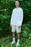 Solid Ferris Cargo Linen Shorts Oatmeal