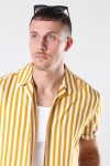 Only & Sons Wayne Striped Viscose Shirt Golden Spice