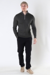 Kronstadt Jacksen rib half zip knit Army