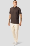 Clean Cut Copenhagen Silkeborg Stretch Polo Dark Brown