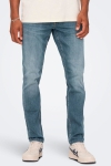 ONLY & SONS ONSLOOM SLIM BLUE GREY 4064 JEANS NOOS Dark Blue Denim