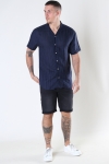 Kronstadt Cuba Linen striped shirt Navy