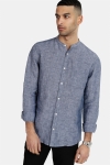 Only & Sons Luke LS Linen Mandarine Shirt Dress Blues