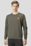 Clean Cut Copenhagen Basic Organic Crewneck Bottle Green