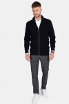 Clean Cut Osin Zip Cardigan Knit Navy