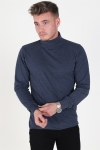 Basic Brand Turtleneck Heather Blue