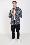 Only & Sons Frederik L/S Paisley Stretch Shirt Black