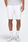 ONLY & SONS Mark Cotton Linen Shorts White