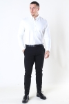 Selected Slim Oliver Knit Flex Shirt LS Bright White