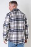 Jack & Jones JOROLLIE CHECK SHIRT JACKET LS LN Grey Melange  /CHECK