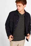 Jack & Jones JJEEMIL KNIT V-NECK NOOS Dark Grey Melange