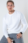 Kronstadt Bertil Cotton crew neck knit Off White