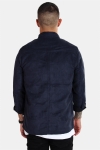 Kronstadt Johan Zip Suede Shirt Navy