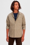 Selected Rick Oxford Regular Shirt Ls Vetiver