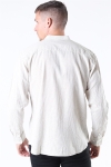 Clean Cut Mao Stripe LS Shirt Khaki