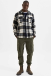 Selected SLHLOOSEKELLEN OVERSHIRT LS MIX W Dark Blue Checks