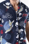 Kronstadt Cuba Exotic S/S Shirt Blue Storck