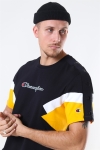 Champion Crewneck T-Shirt Black/Yellow/White