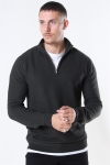 Clean Cut Copenhagen Lauritz Recycled half zip knit Bottle Melange