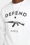 Defend Paris Paris Crew Sweatshirts Crewneck White 