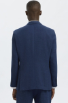 Selected Oasis Linen DB Blazer Dark Navy