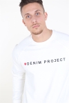 Denim Project Logo Crew Sweatshirts Off White