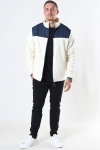 Rains Fleece Zip Puller Jakke Off White